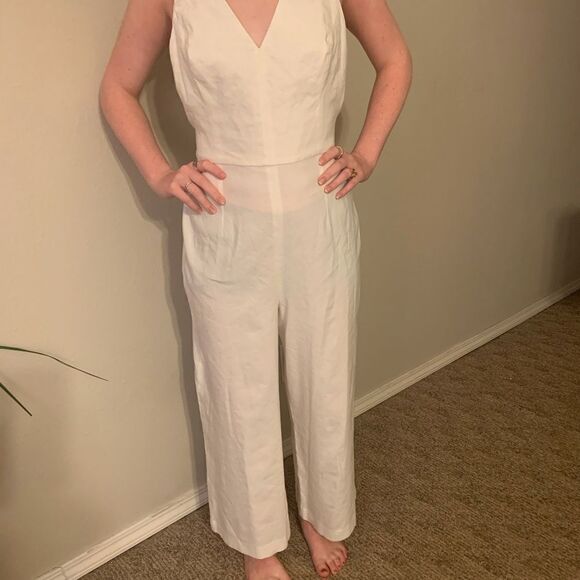 NWT Antonio Melani ivory jumpsuit romper, size 6 - Picture 4 of 10